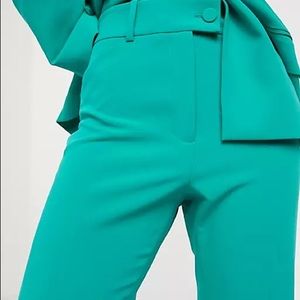 & Other Stories Teal Tailored Pants